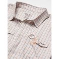 thumbnail image 3 of Huk Men's Tide Point Long Sleeve Shirt Performance Button Down, Seashell Pink-Fish Plaid, Small, 3 of 5