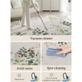 thumbnail image 5 of Vintage Area Rug for Bedroom 2.7x5 Ft Watercolor Eucalyptus Leaf Country Linen Background Super Soft fuzzy Throw Rug Non-Slip Fluffy Plush Indoor Floor Carpet for Living Room Nursery Home Decor, 5 of 8
