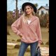 thumbnail image 5 of Sudadera con Capucha y Cremallera para Mujer, de Larga, Informal, de Gran Tamaño, con Bolsillos. Rosa M, 5 of 10