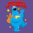 thumbnail image 2 of Women's Sesame Street Cookie Monster 100 Days of School Racerback Tank Top, 2 of 4
