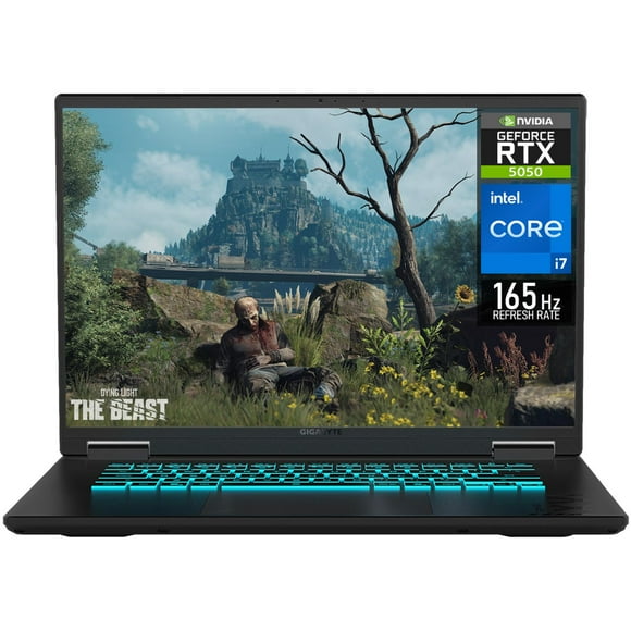 Laptop Gamer GIGABYTE Gaming A16 GeForce RTX 5050 Core i7 13620H 16GB DDR5 SSD 512GB 16" Teclado Español Gaming Avanzado