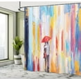 thumbnail image 5 of Ambesonne Love Shower Curtain, Painting Effect Romance, 69"Wx84"L, Multicolor, 5 of 5