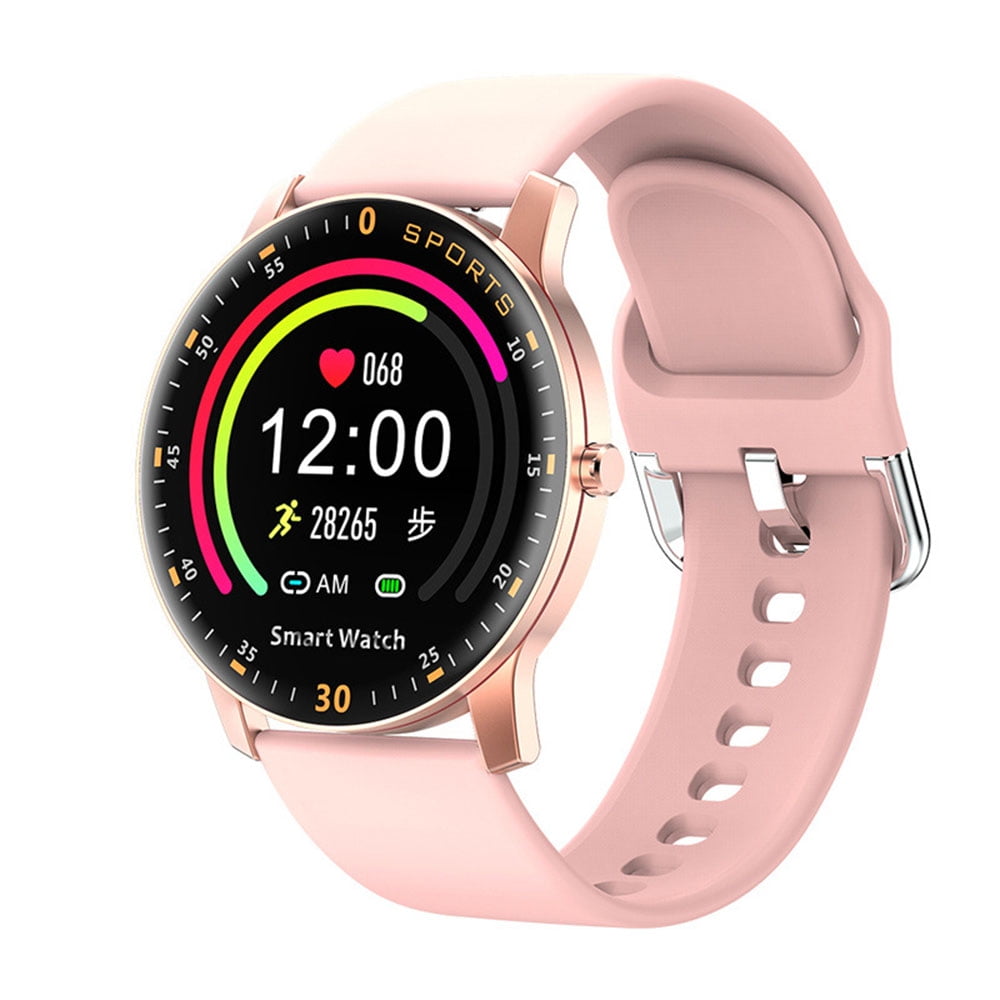 ladies pink smart watch