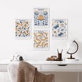 thumbnail image 3 of PixonSign Framed Wall Art Orange, Butterfies, Poppies Flower, Banana Fruit, Flower Market Posters, Set of 4 Floral Canvas Prints, Nature Preppy Room Botanical Wall Décor - 8"x10" White, 3 of 5