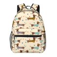 thumbnail image 1 of Easygdp Dachshund Dog Mochila Ergonómica Versátil para Laptop - Múltiples Bolsillos, Correas Ajustables, Unisex para Escuela, Viajes y Actividades al Aire Libre-One Size, 1 of 5