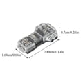 thumbnail image 2 of Low Voltage Wire Connectors, 20 Pack T Tap Wire Connectors, T Type 2 Pins Wire Splice Connectors, Solderless No Stripping 3 Way Wire Connector for LED Strip, Automotive Fits 24-20 AWG B, 2 of 5