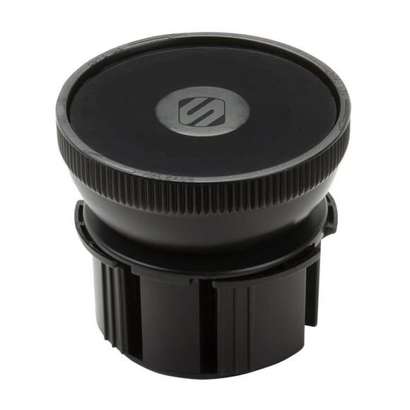 Scosche Industries iPod/iPhone/Smartphone Mount Adapter CUPBASE-SP1 iPod/iPhone/Smartphone Mount Adapter; For Use With iPod/iPhone/Smartphone Suction Cup Mount; Rotating; Cup Holder Mount; Black