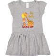 thumbnail image 3 of Inktastic My Nana Loves Me Giraffe Girls Toddler Dress, 3 of 5