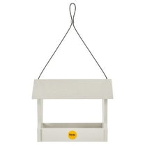 Birds Choice Medium Hopper Recycled Plastic Bird Feeder, 1-Piece, 3 lb Capacity, Sea Salt