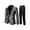 Black, variant on Men's Slim Fit Peaked Lapel Tuxedo Blazer Embossed Performance Formal Wear Printed Flap Pockets Suits for Prom Party Event Banquet Nightclub Ceremonies Photo