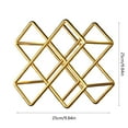 thumbnail image 3 of Latrodar Refrigerator Wine Rack Wine Storage Wine Cabinet Accessories Bottle Tray Display Rack Diamond Beer Wine Racks Gold Decorative 12.4x7.2 Inch, 3 of 5