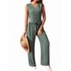 thumbnail image 3 of Conjuntos de 2 Piezas para Mujer: Chaleco de , Conjuntos Casuales Elegantes, Pantalones de Pierna , Trajes. Verde L, 3 of 7