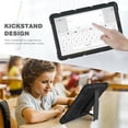thumbnail image 5 of Shockproof Case for Samsung Galaxy Tab A 10.1 2019 Model SM-T510/T515, Kids Friendly Heavy Duty Rugged Hybrid Protective Tablet Cover with Kickstand, Black, 5 of 8