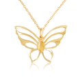 thumbnail image 4 of 14K Gold and Diamond Butterfly Pendant Necklace, 4 of 6