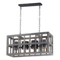 thumbnail image 1 of Cottage 4-Light Chandelier, Weathered Wood, 1 of 1