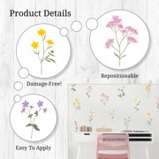 Wall Palz Pastel Wildflower Wall Sticker 22 Count