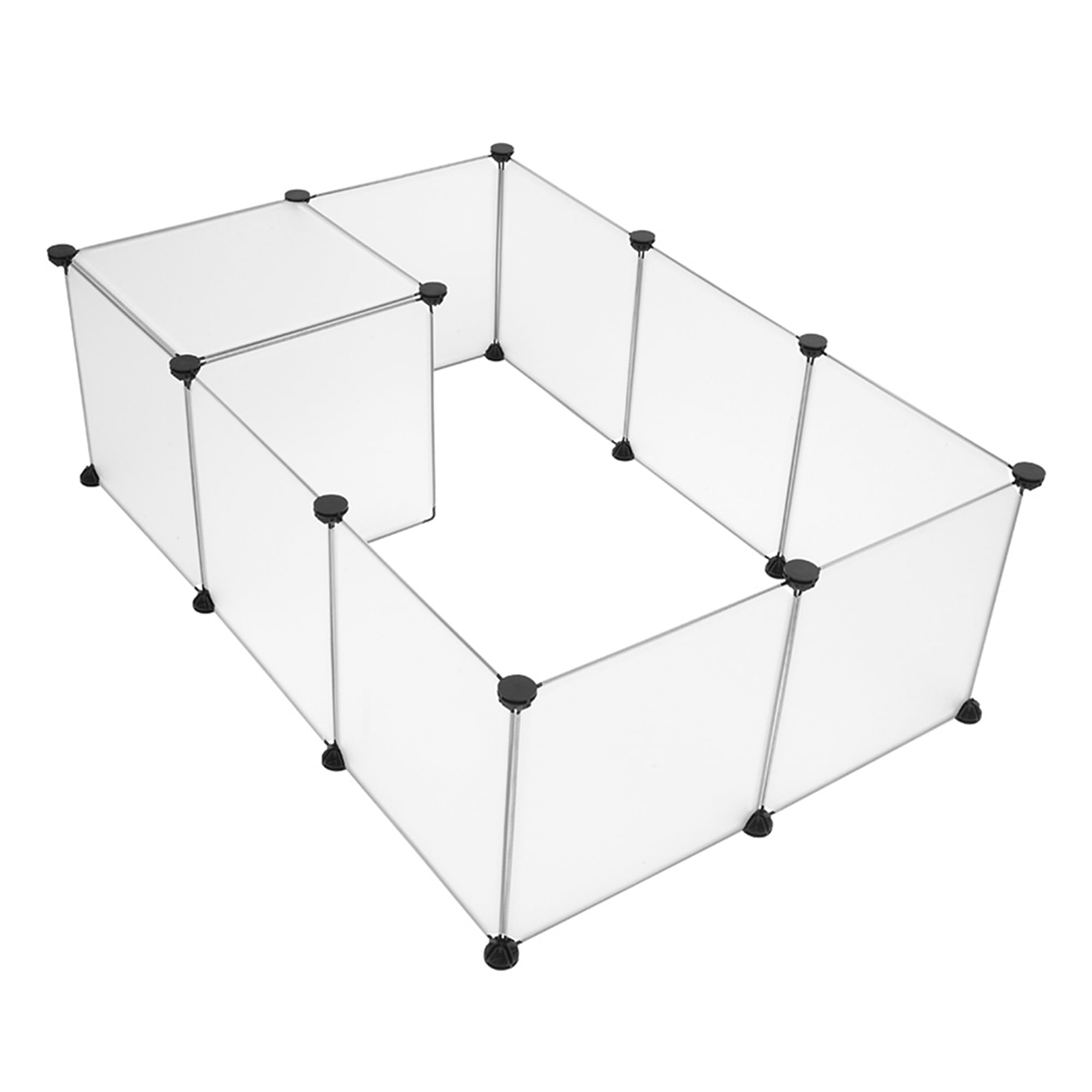 Kadyn Pet Playpen, Portable Large Plastic Yard Fence Small Animals, Puppy Kennel Crate Fence Tent