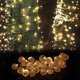 thumbnail image 4 of 30LED Ball Solar Powered Outdoor String Light Decoración de fiesta de Navidad (blanco cálido), 4 of 8