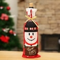 thumbnail image 5 of harmtty Christmas Santa Claus Snowman Elk Wine Champagne Bottle Bag Cover Gift Decor, 5 of 8