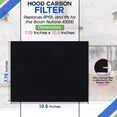 thumbnail image 3 of Range Hood Charcoal Filter 7.75” x 10.5” - Fits Broan and Nutone BP58 For 43000 Series Range Hoods - Carbon Broan Range Hood Filter Replacement - Stove Vent Fan Filters Removes Kitchen Odors (6-Pack), 3 of 6