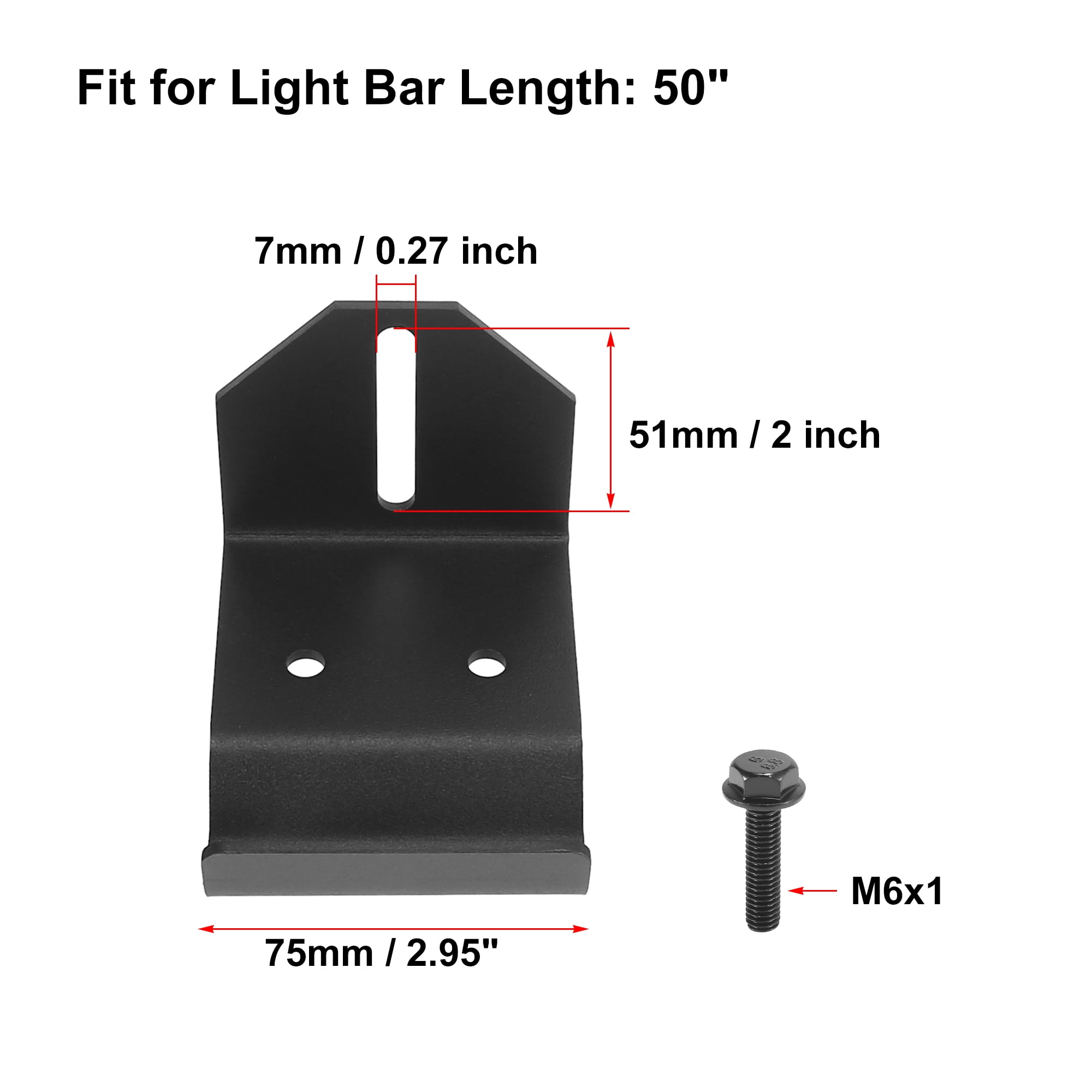 X AUTOHAUX 1 Set LED Light Bar Mounting Brackets Adapter Side Brackets Front Bumper Fog Lights for Polaris for Ranger 2013-2019 X AUTOHAUX 1 Set LED Light Bar Mounting Brackets Adapter Side Brackets Front Bumper Fog Lights for Polaris for Ranger 2013-2019