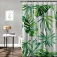 thumbnail image 2 of Orinice Tropical Shower Curtain for Bathroom Decor, Modern Contemporary Waterproof Polyester Curtain Hotel-Quality, Palm Leaves Washable Durable Bathroom Curtain with 12 Hooks,  69x72, 2 of 7