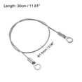 thumbnail image 2 of Unique Bargains 1.5mmx30cm Stainless Steel Lanyard Cable Eyelets Ended Wire Rope 10 Pack, 2 of 5
