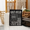 thumbnail image 2 of Gigi's Rules Welcome Canvas Wall Art Prints Artwork Signs Framed for Front Porch Decor Wall Decor Farmhouse Home Room Decor, 11 X 14 inch, Housewarming Gifts Family Room Decor, Gifts Gigi, Grandma, 2 of 4