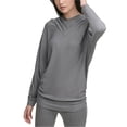 thumbnail image 1 of DKNY Sweat à Capuche Manches Dolman pour Femmes, Gris, Grand, 1 of 1