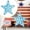 Sky Blue, variant on 1Pc Light-Up Star Decoration 4Th Of July Light Up Star For Window,Abs White