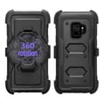 thumbnail image 2 of Mignova Galaxy S9 Case [TriGuard] Shockproof Rugged Hybrid Armor Case Cover with Belt Clip Holster for Galaxy S9 - Black, 2 of 6
