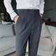 thumbnail image 5 of Pantalones holgados de negocios de sastrería social para hombres Pantalones de traje ajustados para hombre Ropa de primavera Ropa de lujo coreana Reseñas Muchas, 5 of 5