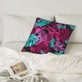 thumbnail image 6 of LNWH Decorative Pillow Covers, Tropical Jungle Square Sofa Decorative Knit Pillow Case, 12"x12", 6 of 8