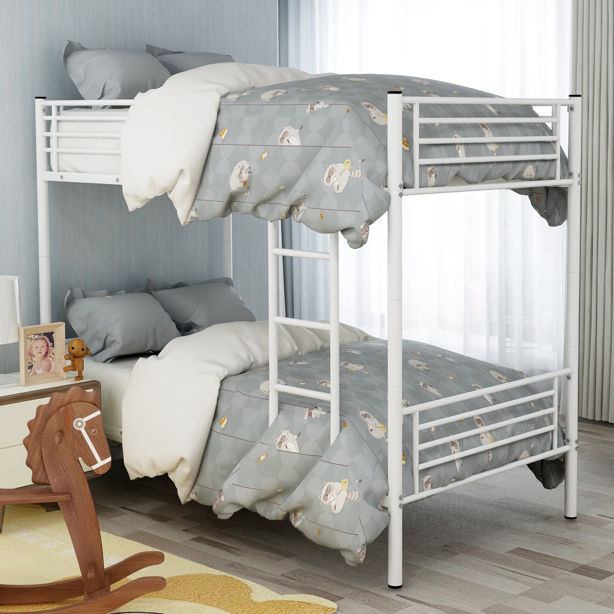 Merax Twin Over Metal Bunk Bed Multiple Colors Com