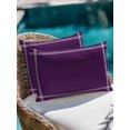thumbnail image 4 of Waterproof Outdoor Throw Pillows with Inserts 12"x20", Pure Dark Purple Soft Decorative Pillowcases for Couch Bedroom, Simple Solid Color Pillow Covers for Sofa Living Room, 4 of 8