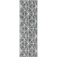 thumbnail image 2 of Rugs.com Lattice Trellis Collection Rug – 10 Ft Runner Gray Low-Pile Rug Perfect For Hallways, Entryways, 2 of 8