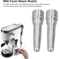 thumbnail image 4 of 2Pcs Coffee Machine Steam Nozzle, Reusable Durable Coffee Machine Spout Coffee Machine Replacement Milk Foam Steam Nozzle, Stainless Steel Milk Foam Steam Nozzle for Home Kitchen Cafe Milk Tea Shop, 4 of 8