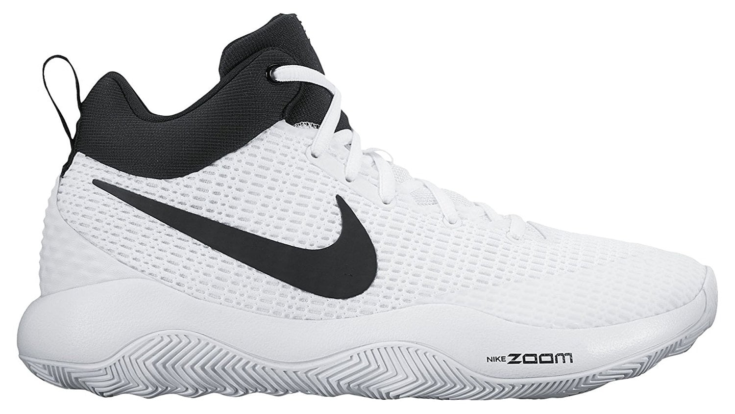 Nike Zoom Rev TB Basketball Sneakers, White/Black, 5D/ 6.5B US ...