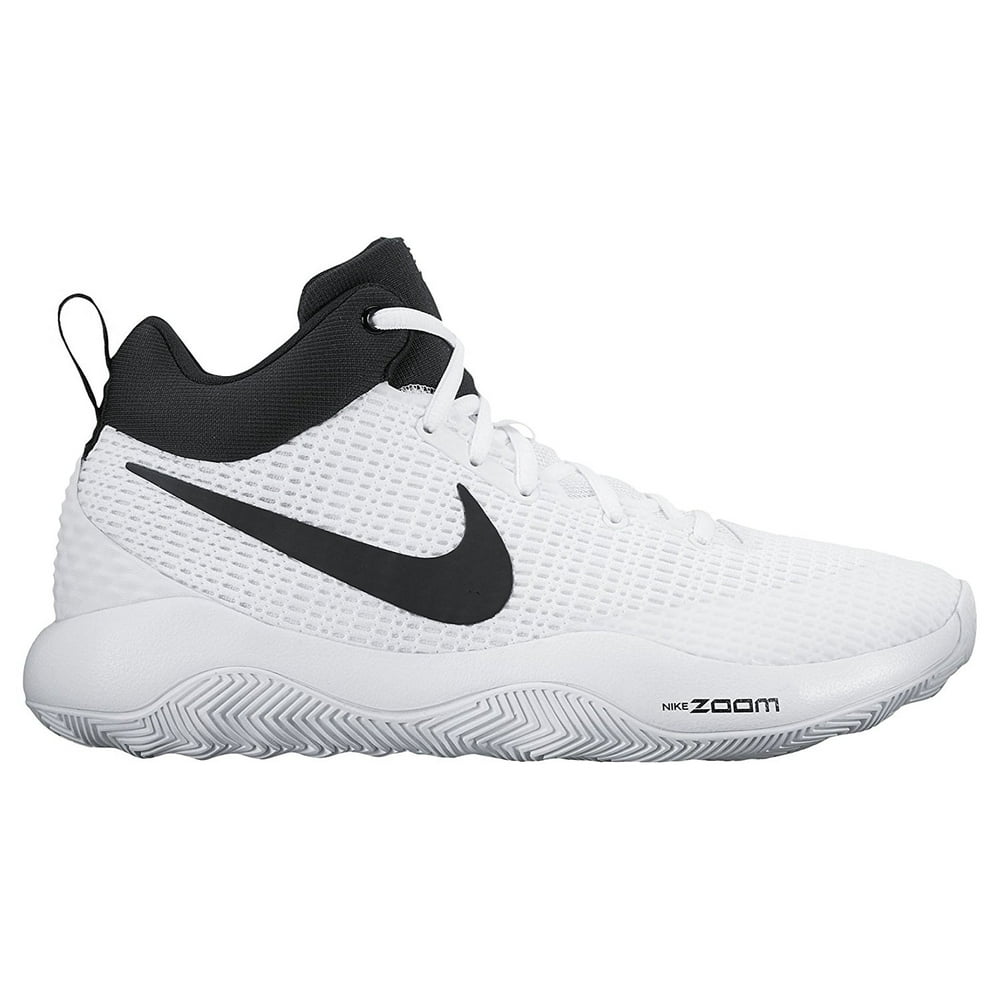Nike - Nike Zoom Rev TB Basketball Sneakers, White/Black, 4D/ 5.5B US ...