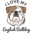 thumbnail image 3 of CafePress - I Love My English Bulldog - Women's Light Pajamas, 3 of 4