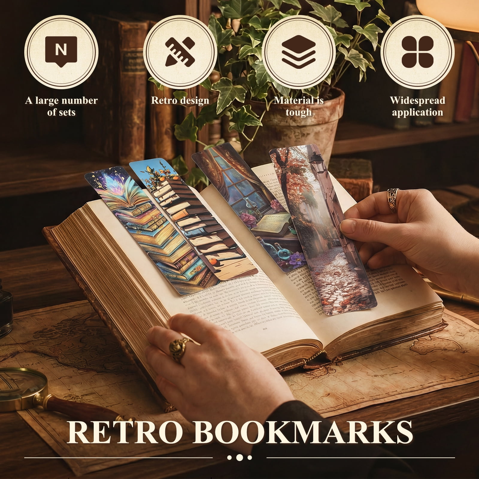 240 Pcs Love to Read Bookmarks Gift Bulk Retro Reading Reward Bookmarks Book Club Gift Reading Tracker for Classroom Teacher Student Prizes Book Week Sunday School Library Incentives