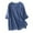 Blue, variant on Afdoent Blouses For Women Embroidered Linen Shirt Spring Summer Solid Color V Neck Top Fashion