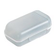 thumbnail image 1 of Jabonera de viaje, soporte para jabón de viaje, elegante, ligero, multiusos, portátil, con tapa para viajes, hogar, gris, 1 of 4