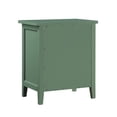 thumbnail image 4 of Pemberly Row Contemporary 3-Drawer Vintage Green Wood Nightstand, 4 of 9