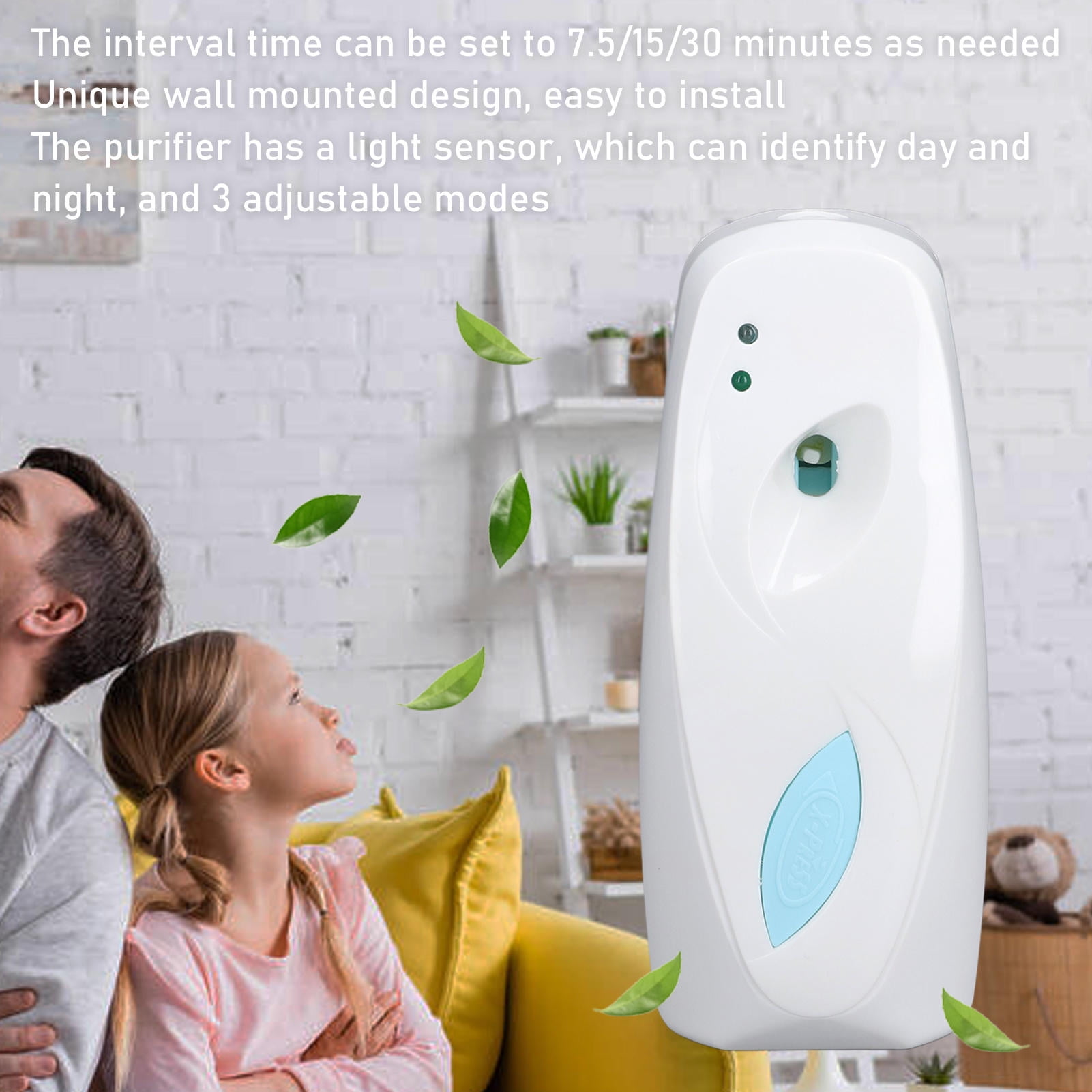 YAHHU Automatic Wall‑Mounted Scent Sprayer  Timed Light Sensor –  24‑hr Operation