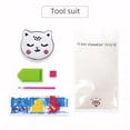 thumbnail image 4 of Kids' DIY Diamond Painting Mirror Kit - Foldable Dual-Sided Smiling Cat Design with Embellished Craft Tools, Safe & Durable Children's Creative Activity Toy for Artistic Fun, Includes Complete Tool, 4 of 5