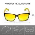 thumbnail image 4 of Xagger Two-Tone Square Polarized Sunglasses for Men Women UV400 Mirrored Driving Fishing Golf Sun Glasses, 4 of 6