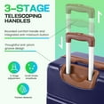 thumbnail image 6 of HOTEEL 4 Piece Hardside Luggage Set, TSA Lock, Lightweight Travel Cases with 360°Spinner Wheels,Blue, 6 of 8