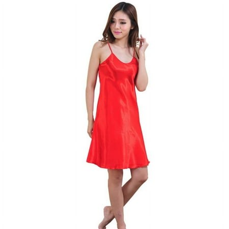Lady Lingerie Women Girl Silk Robe Dress Babydoll Nightdress Nightgown Sleepwear
