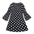 thumbnail image 4 of Toddler Girls Dresses Kids Outfits Pumpkin Print Long Sleeve Winter Dress Fall Clothes Size 3-4T, 4 of 8
